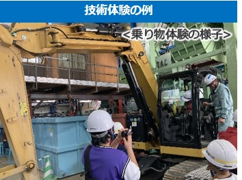 写真：都市インフラの役割や建設業の魅力を発信
